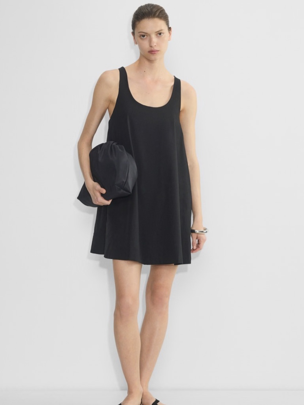 Babaton Aritzia Cotton Swing Dress - 100% Cotton - Size L - Like New